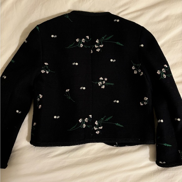ZARA Structured Embroidered Jacket/Cardigan - Picture 4 of 8